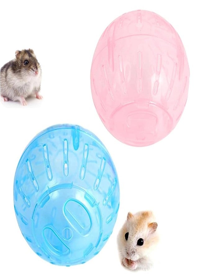 CHSYLFDC 2 Pcs Hamster Exercise Ball, 4 Inch Dwarf Rat Hamster Running Ball, Small Animals Toys for Sugar Gliders Mice Gerbils & Other Small Pets - Must-Have Pet Rat Accessories - Image 1